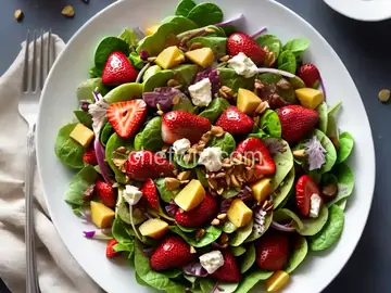 Strawberry Salad with Shallot-Honey Vinaigrette