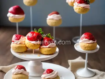Strawberry Shortcake Pops