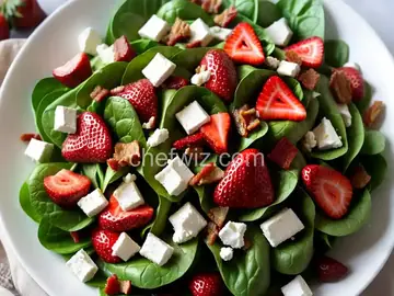 Strawberry Spinach Salad With Feta and Bacon