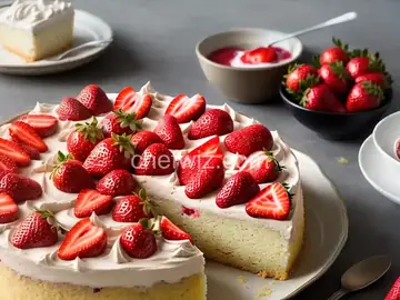 Strawberry Spoon Cake