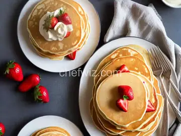 Strawberry Vanilla Pancakes
