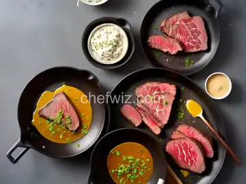 Strip Steak With Umami Butter Sauce