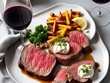 Strip Steak with Red Wine Cream Sauce