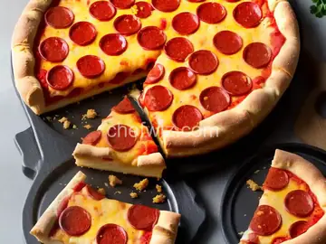 Stuffed Crust Loaded Deep Dish Pizza (papa Murphy's style)