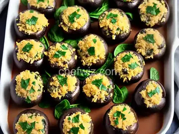 Stuffed Mushrooms with Spinach