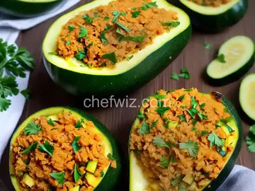 Stuffed Young Zucchini