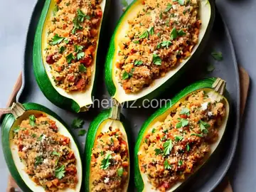 Stuffed Zucchini with Parmesan