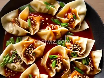 Suanla Chaoshou (Sichuan-Style Wontons in Hot and Sour Vinegar and Chili Oil Sauce) Recipe