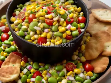 Succotash of Fresh Corn, Lima Beans, Tomatoes, and Onion