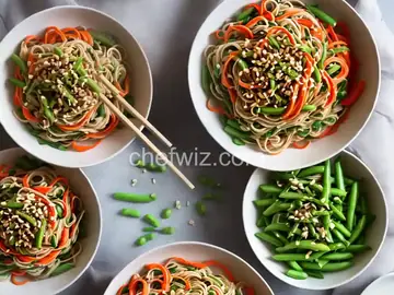 Sugar Snap Pea and Carrot Soba Noodles