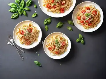 Summer Fresh Pasta with Tomatoes and Prosciutto