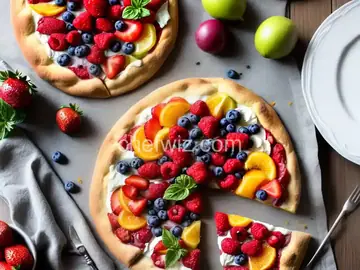 Summer Fruit Brunch Pizza