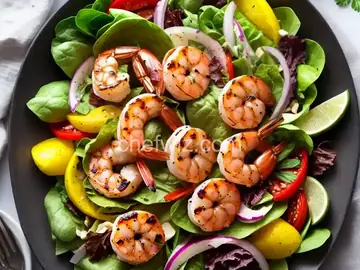 Summer Grilled Shrimp Salad