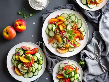 Summer Nectarine, Tomato, and Cucumber Salad