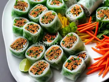 Summer Rolls With Peanut Dipping Sauce