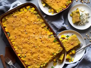 Summer Squash Casserole with Nuts