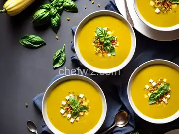 Summer Squash Soup with Basil
