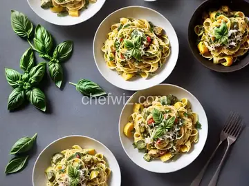 Summer Squash and Basil Pasta