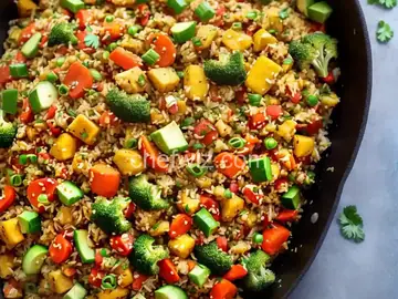 Summer Veggie Cauliflower Fried Rice