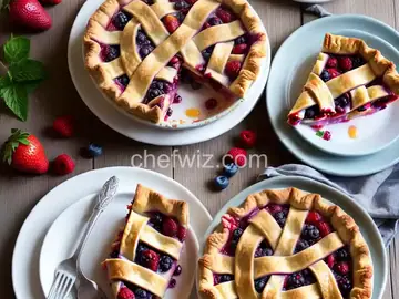 Summer is Here Triple Berry Peach Pie