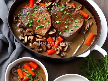 Sunday Pot Roast with Mushroom Gravy