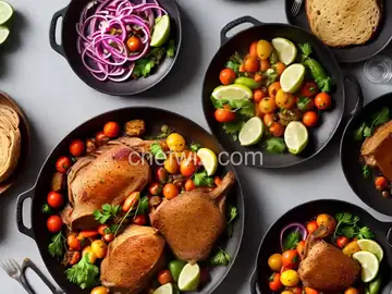 Sunday Roast With Pickled Onions