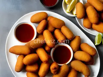 Sunnyâ€™s Easy Hush Puppies with a Hot Honey Dipping Sauce