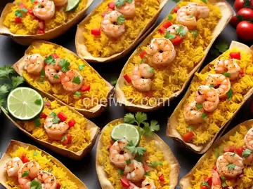 Sunny's Easy Shrimp and Rice Pineapple Boats