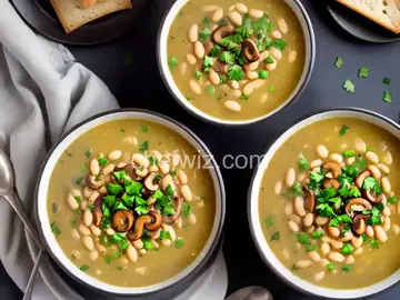 Sunny's Easy White Bean and Mushroom Soup