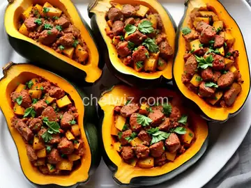 Sunny's Italian Sausage-Stuffed Acorn Squash