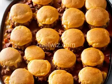 Sunny's Meaty Cheesy Casserole Sliders