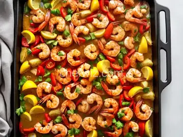 Sunny's Sheet Pan Shrimp "Boil"