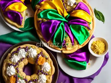 Super Easy Mardi Gras King Cake