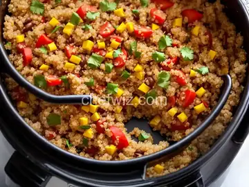 Super Easy Southwest-Style Quinoa (Cooked in Rice Cooker)