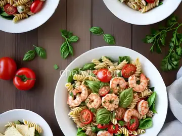 Super Shrimp and Veggie Pasta Salad