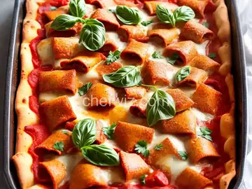 Supreme Ravioli Pizza Bake