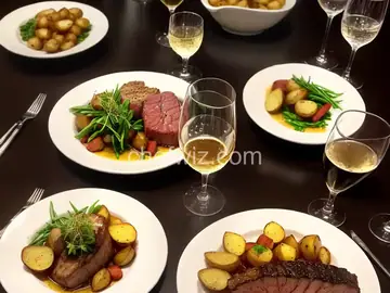 Surf & Turf with Maître d' Butter and Crispy Duck Fat Fingerling Potatoes