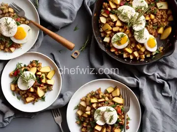 Sweet Breakfast Hash with Apple and Rosemary