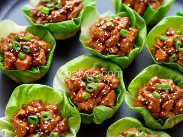 Sweet Chili Chicken Lettuce Cups