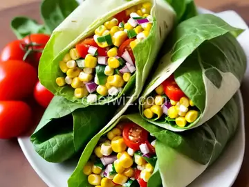 Sweet Corn Salad Wraps
