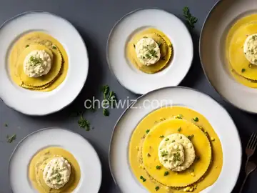 Sweet Corn and Ricotta Raviolo