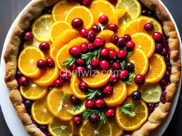 Sweet Orange and Cranberry Baked Brie