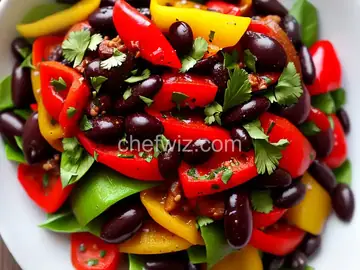 Sweet Pepper Balsamic Bean Salad