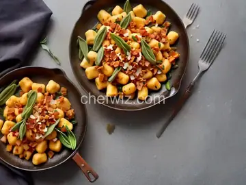 Sweet Potato Gnocchi with Brown Butter, Crispy Pancetta and Sage