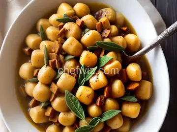 Sweet Potato Gnocchi with Maple Cinnamon Sage Brown Butter