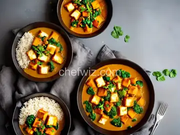 Sweet Potato, Spinach, and Halloumi Curry