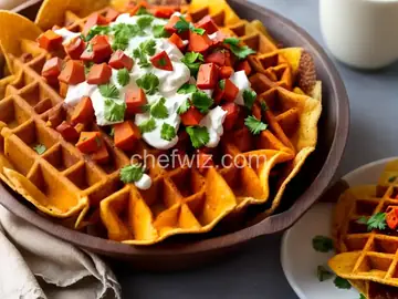 Sweet Potato Waffle Fry Nachos