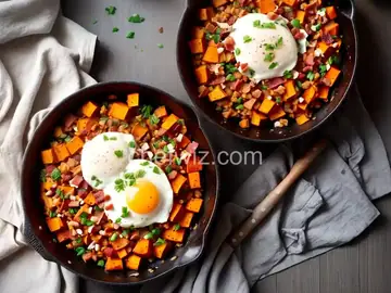Sweet Potato and Bacon Hash