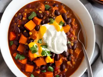 Sweet Potato and Black Bean Chili