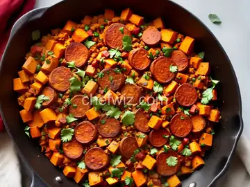 Sweet Potato and Chorizo Hash